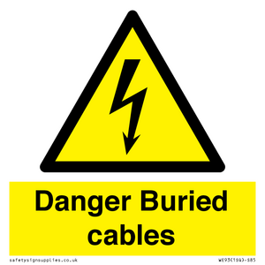 Danger Buried cables